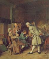 Meissonier, Jean-Louis Ernest - The Lovers of Painting